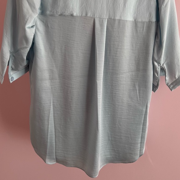 Atelier Industrie baby blue short sleeved blouse - Picture 3 of 13